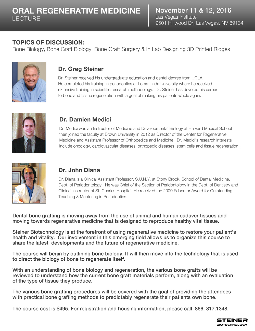 Oral Regenerative Medicine Lecture